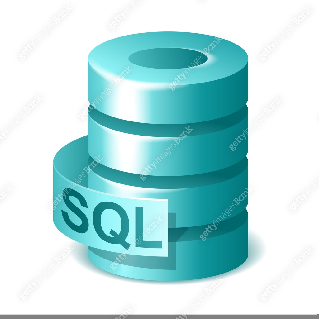 SQL icon in 2D style - database disc with text 이미지 (1412621706) 일러스트 ...