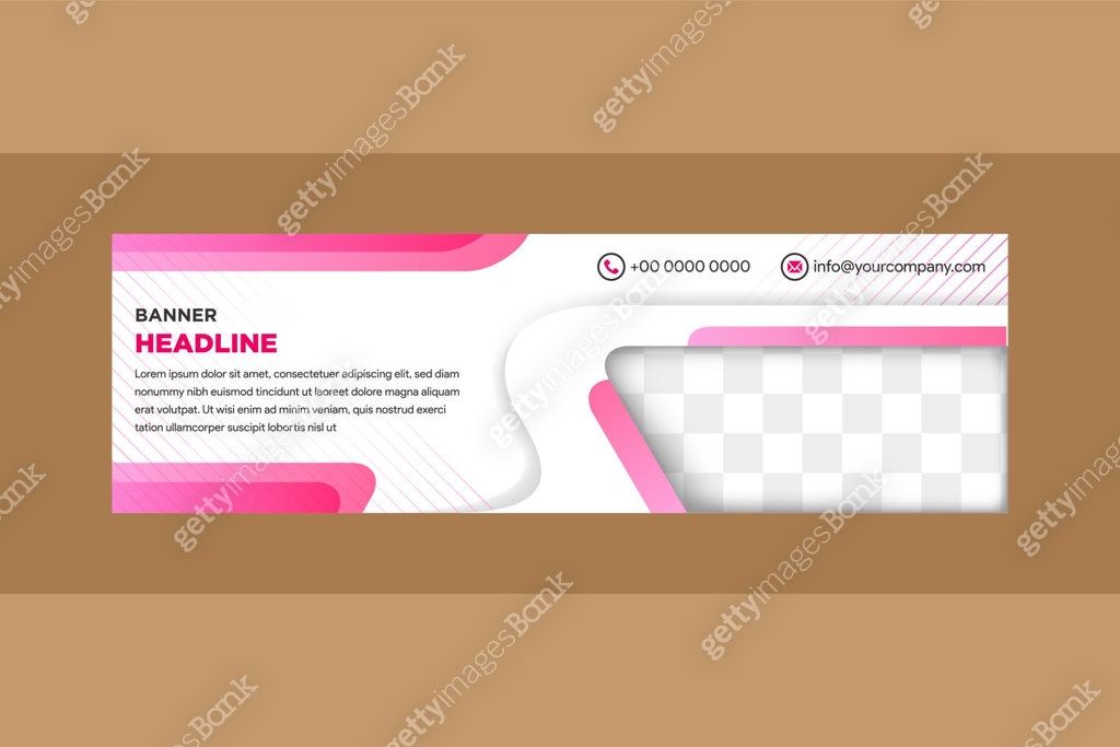 multicolored pink gradient horizontal layout design template 이미지 ...
