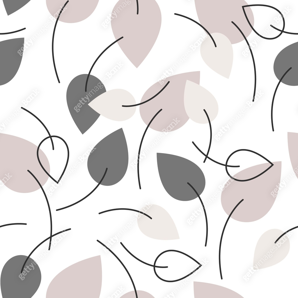 Decorative seamless pattern with grey, beige and creamy simple flat ...