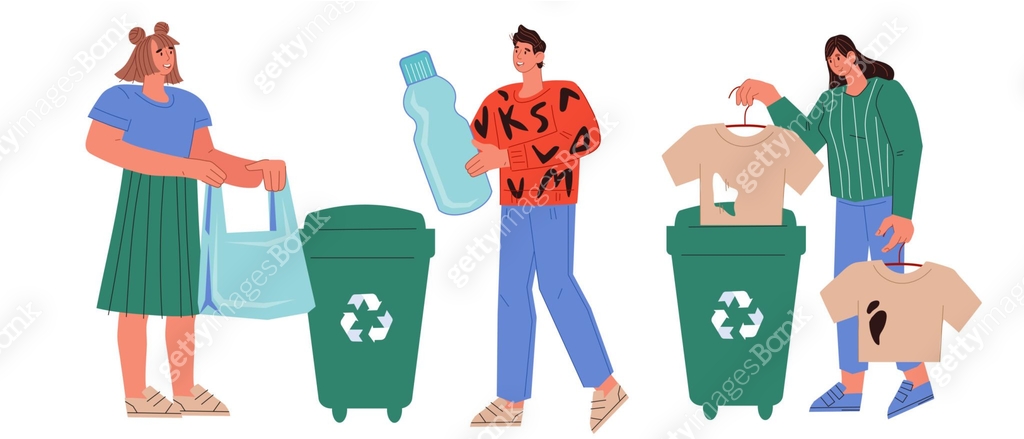 Waste collection and sorting environmental initiative for recycling ...