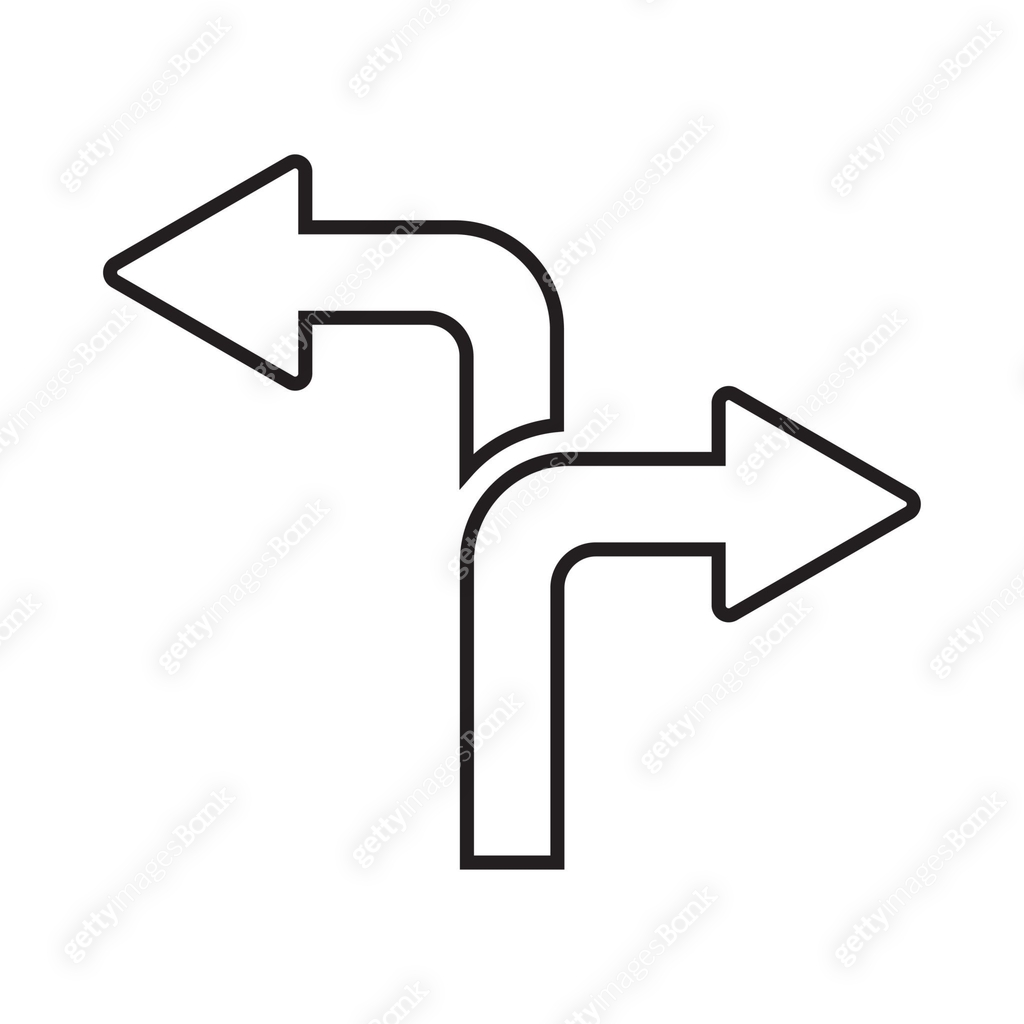 Directional Path Icon Direction, path, way outline icon. Line art vector. 이미지 (1417054382 ...