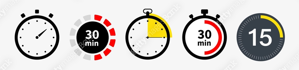 Timers icon set. Stopwatch, timer icons set. Timer and stopwatch icons ...