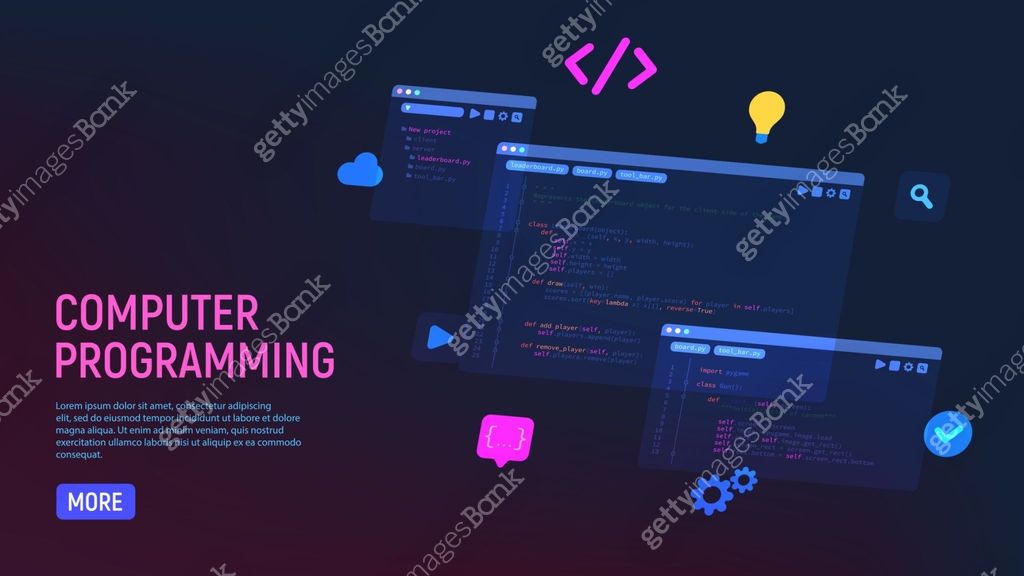 Concept of computer programming 이미지 (1433431493) 일러스트, 무료 일러스트 - 게티이미지뱅크
