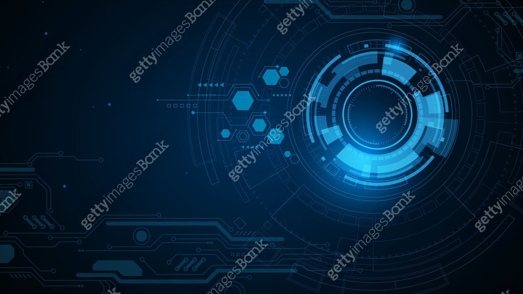 abstract hud ui. Abstract hi tech. Abstract digital background with ...