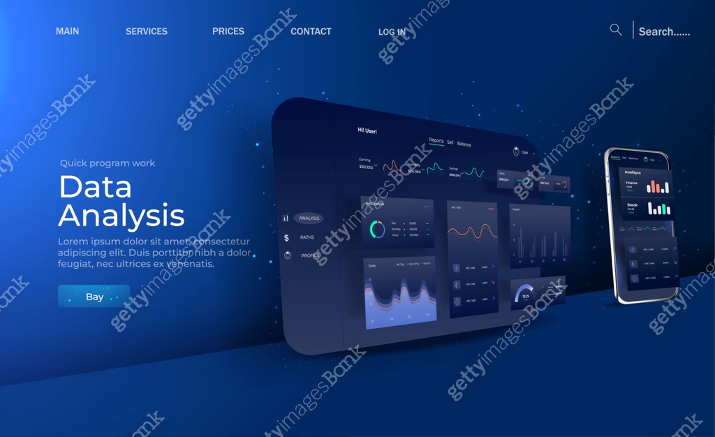 Data analyst consolidating financial information and reports on ...