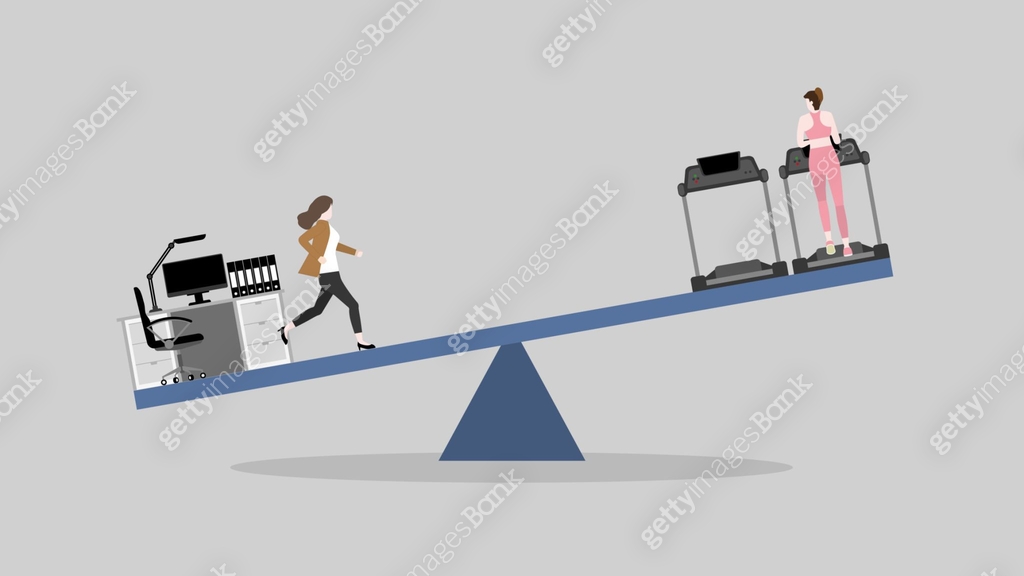 Work and life balance, priority life and health care concept. A woman ...