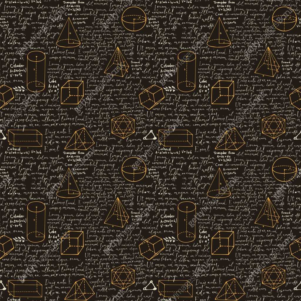 math seamless pattern with formulas and sketches 이미지 (1434399844) 일러스트 ...