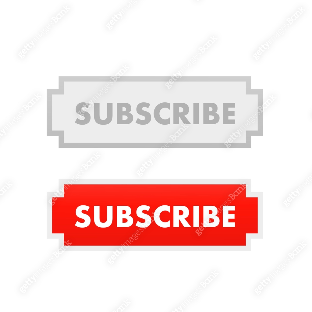 Subscribe Button Icon Vector with Bell. Subscribed Design for Streaming ...