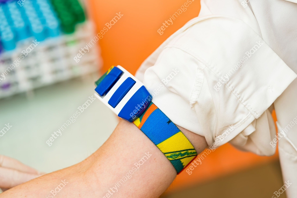 Blood Collection Inject Medical blood sampling injection. Blood collecting in hospital ...
