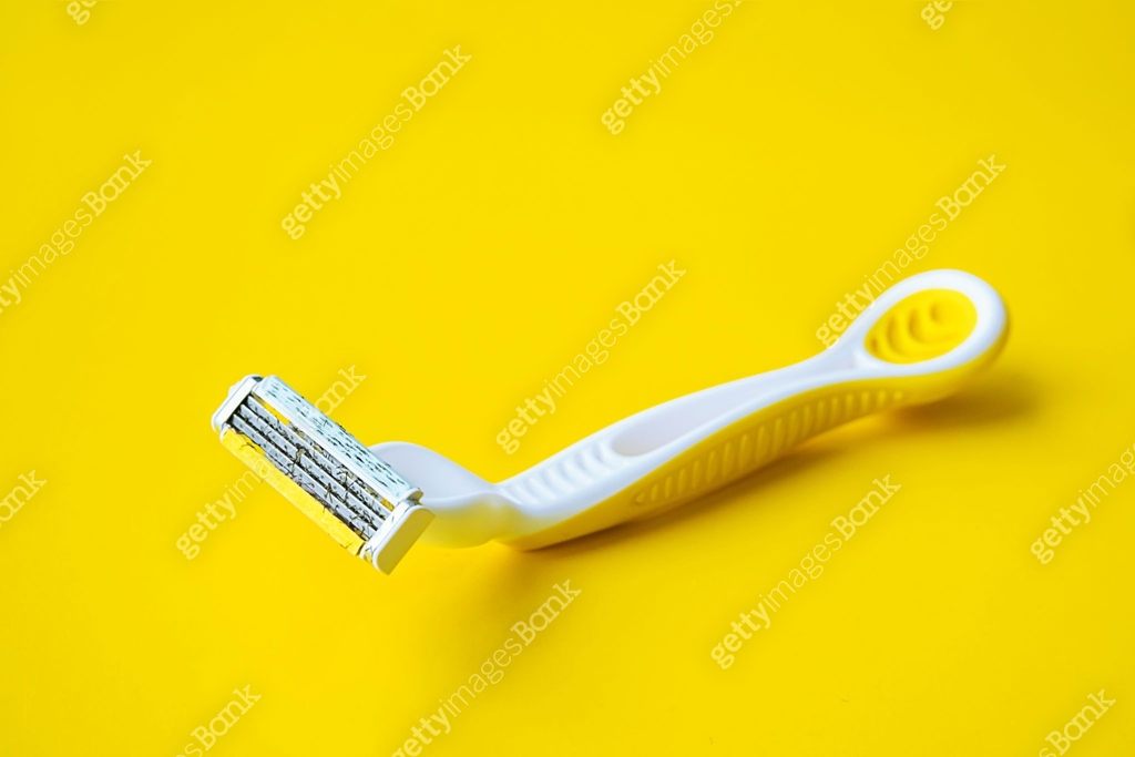 Used Digusting Razor Used disposable razor for safe shaving. Female razor for daily personal ...