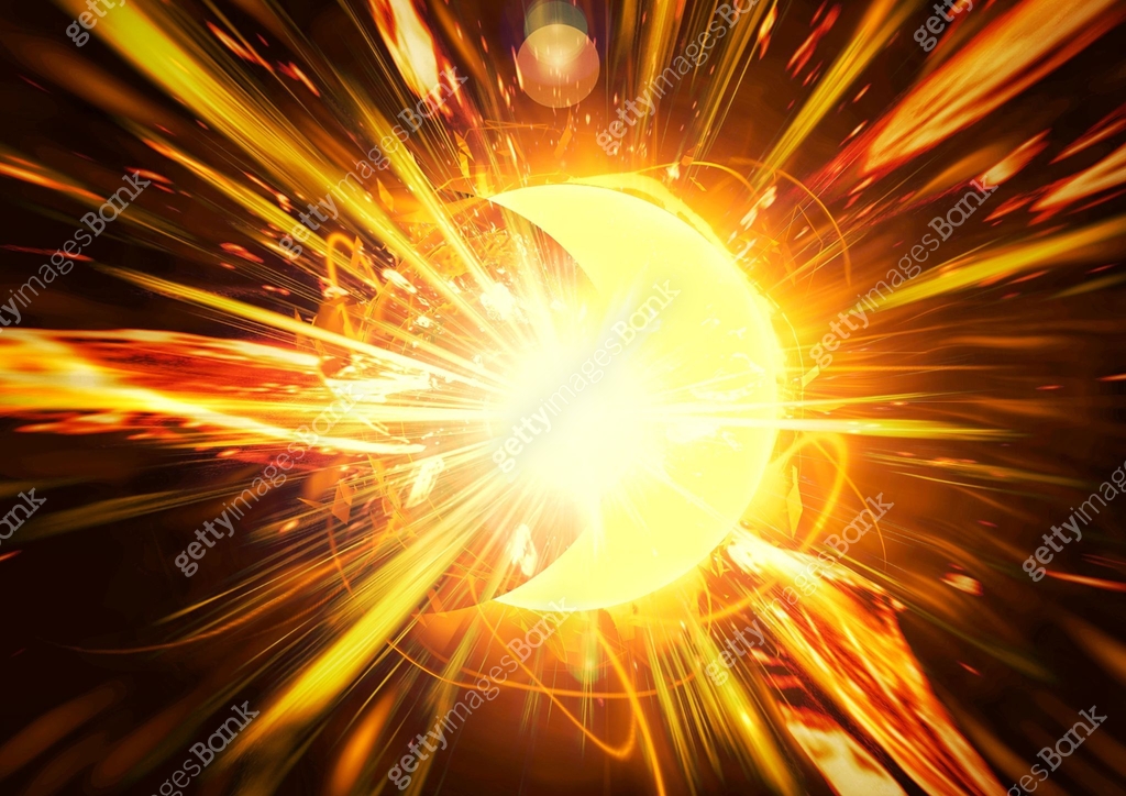 3d illustration of exploding sun 이미지 (1466264513) 일러스트, 무료 일러스트 - 게티이미지뱅크