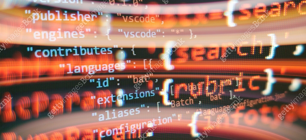 Programming code typing. Information technology website coding 이미지 ...