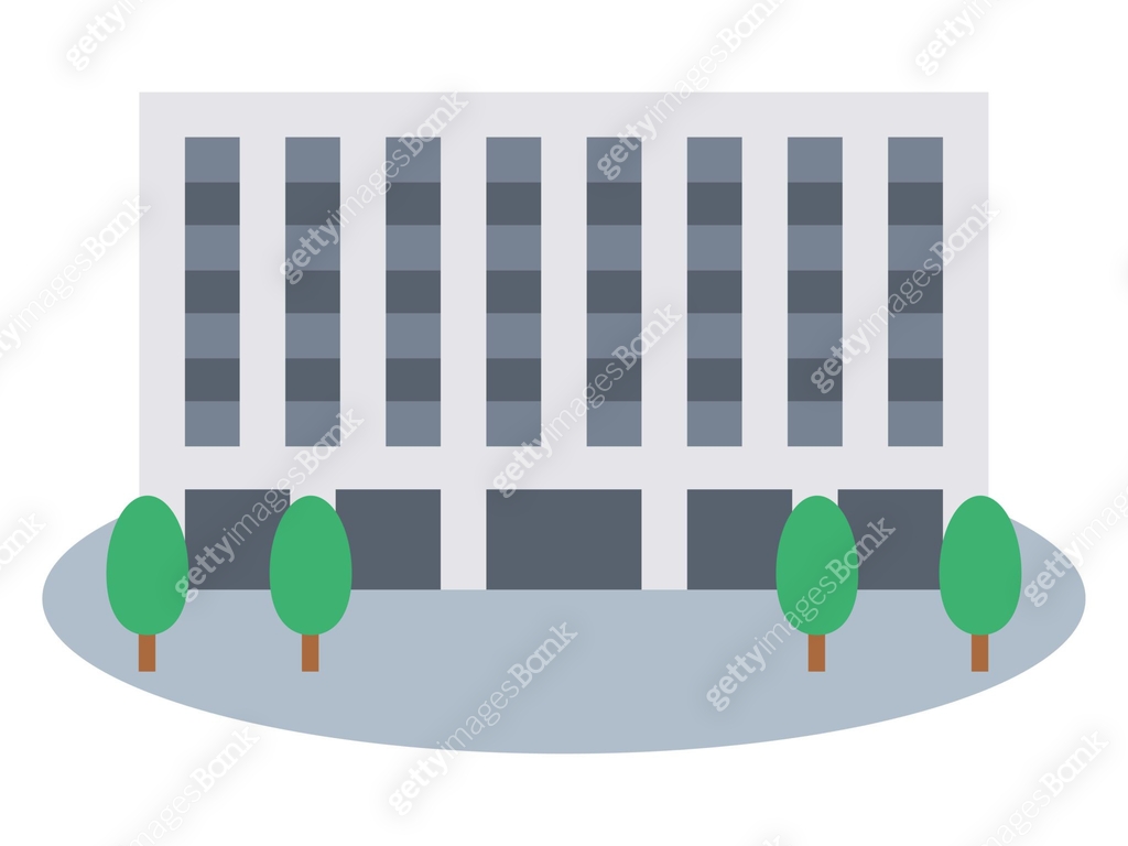Vector illustration of a simple building 이미지 (1481112713) 일러스트, 무료 일러스트 ...
