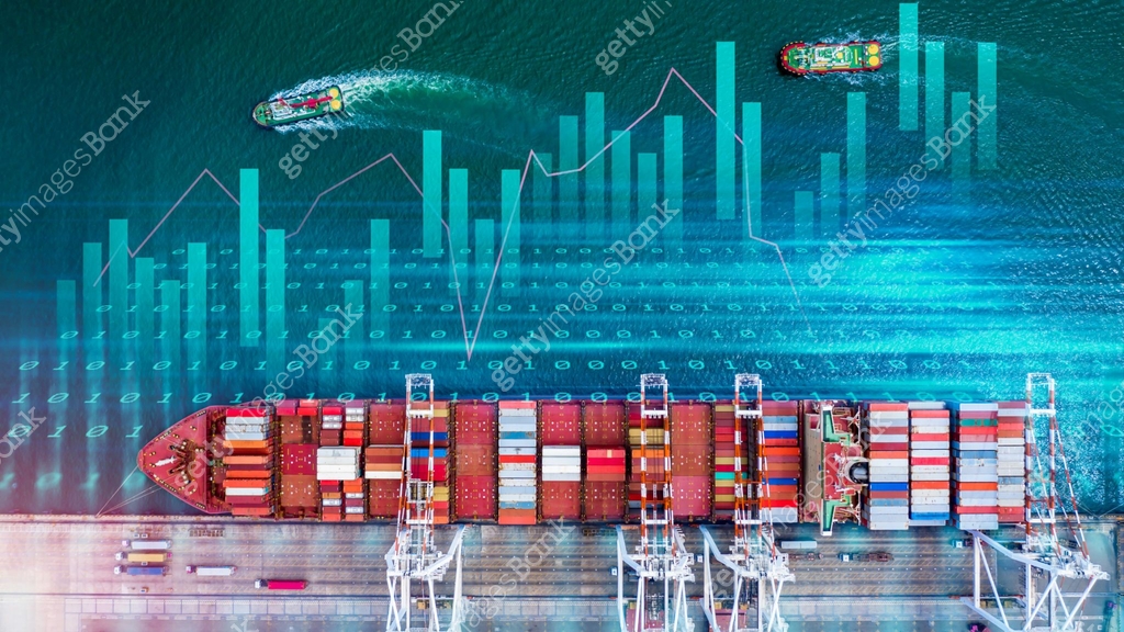Container Visualization Exercise Guide Container cargo ship global business logistics import export freight ...