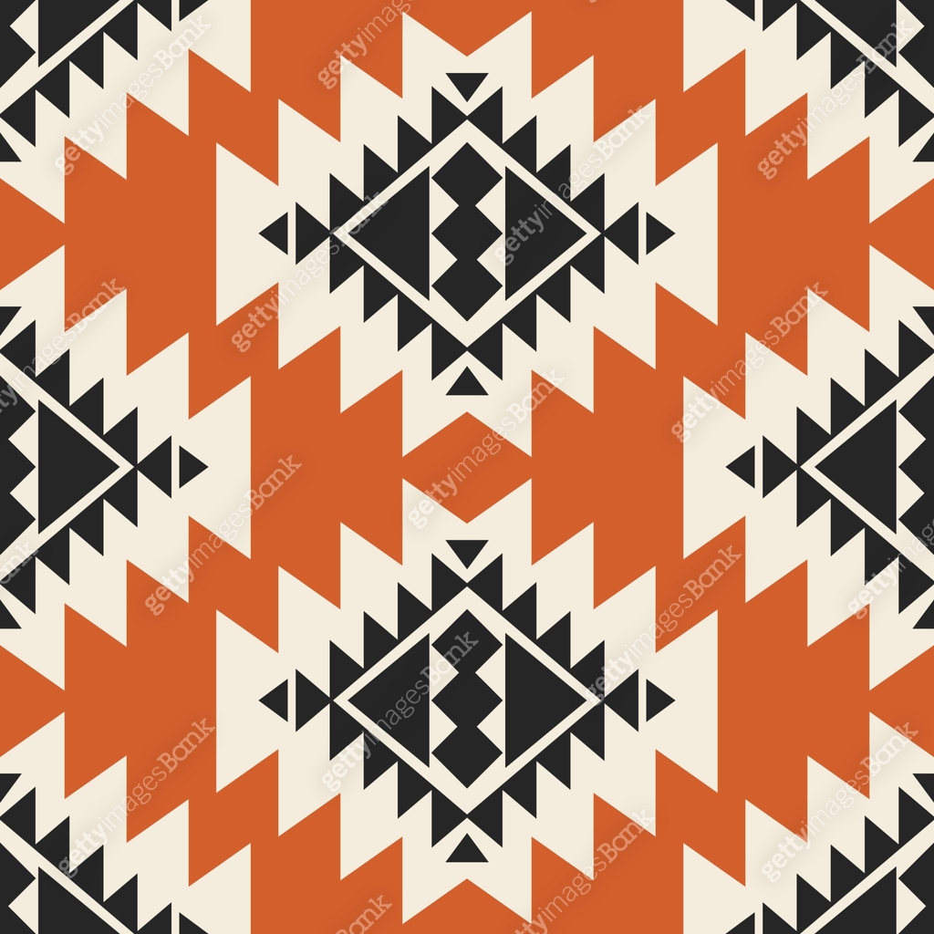 Aztec Repeat Southwestern Aztec Seamless Pattern. Navajo Repeat Background. Native ...