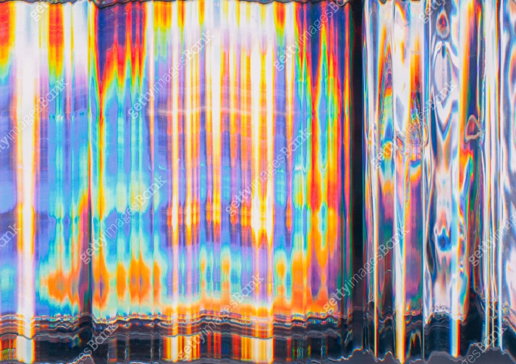 color distortion glitch art holographic noise neon 이미지 (1498010285 ...