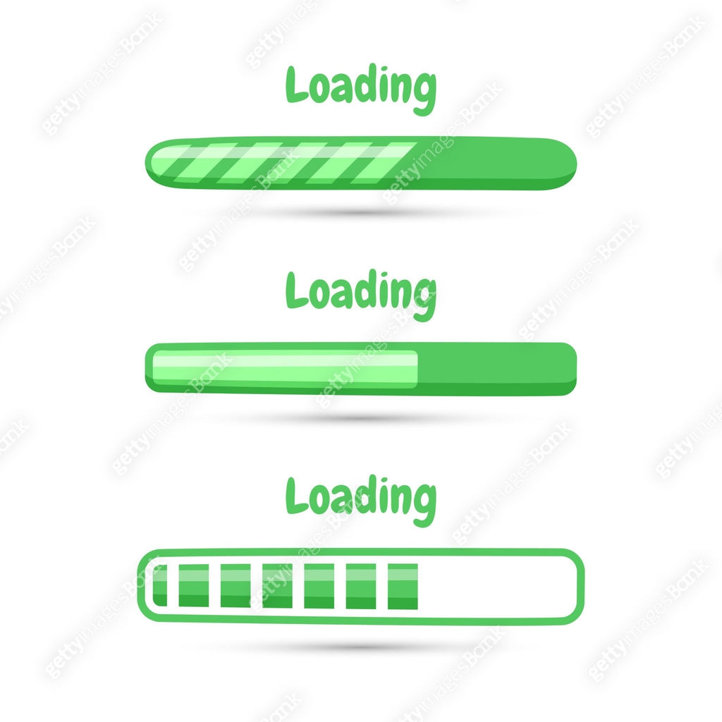 Loading Icon Box Box Loading Bar Icon Set Vector Design on White Background. 이미지 (1495414869 ...