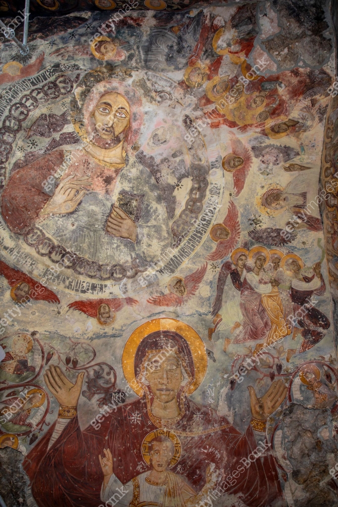 Inside Sumela Monastery Ritual The frescoes inside the Sumela monastery 이미지 (1500418863) - 게티이미지뱅크
