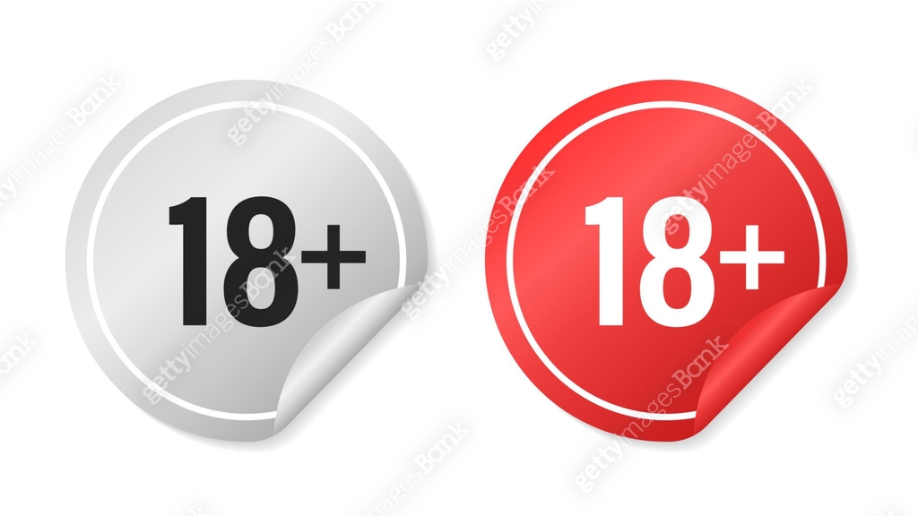 18 Sticker Transparent Under 18 sticker vector illustration. 18+ adults only concept. Adults ...