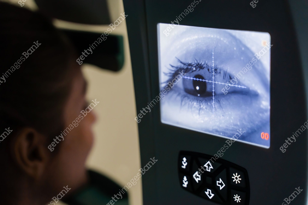 Visual Measuring Sample Perimetry visual field test for measure all areas of eyesight ...