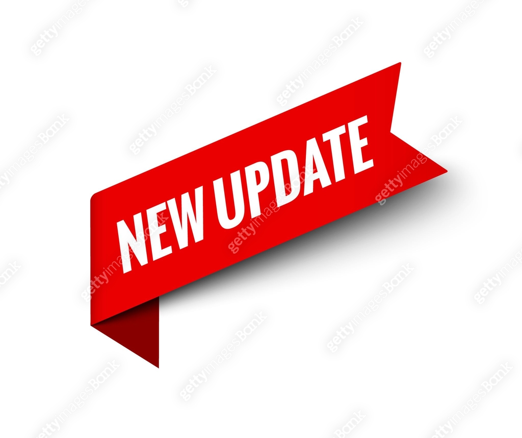 New update button tag. Coming update label sticker service now promo ...