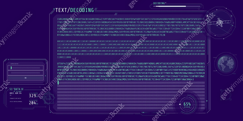 Design of a software interface for text decoding. 이미지 (1632323784) 일러스트 ...