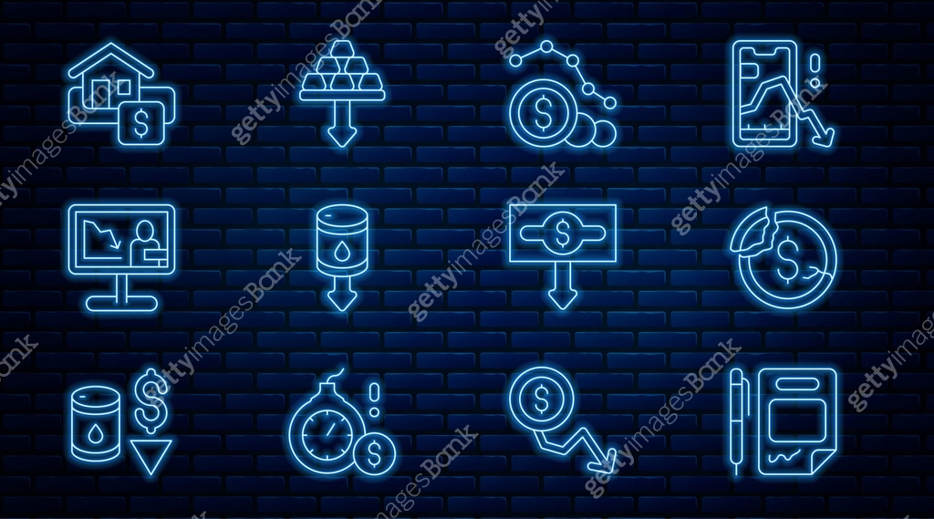 Set line Contract money and pen, Dollar rate decrease, Drop in crude ...