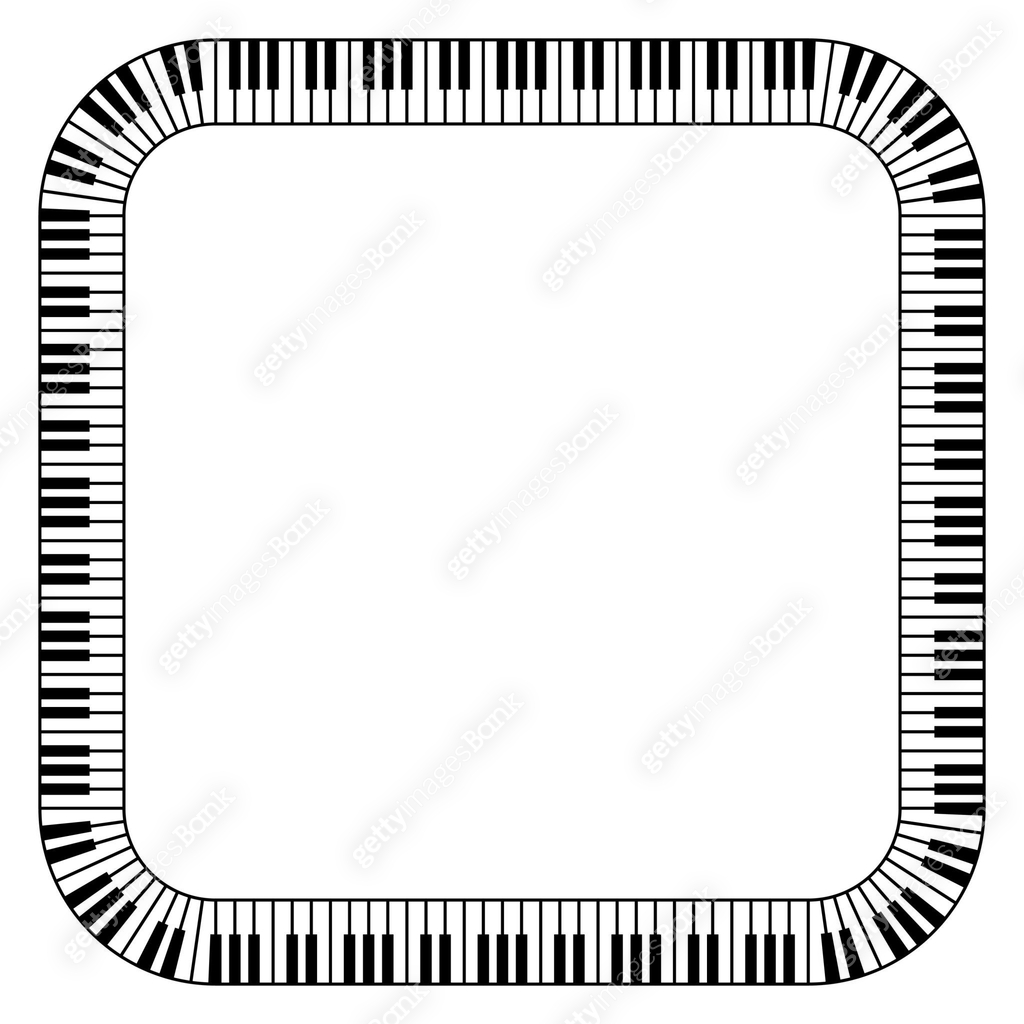 Square Piano Keyboard Vector Frame 이미지 (1599947870) 일러스트, 무료 일러스트 - 게티이미지뱅크