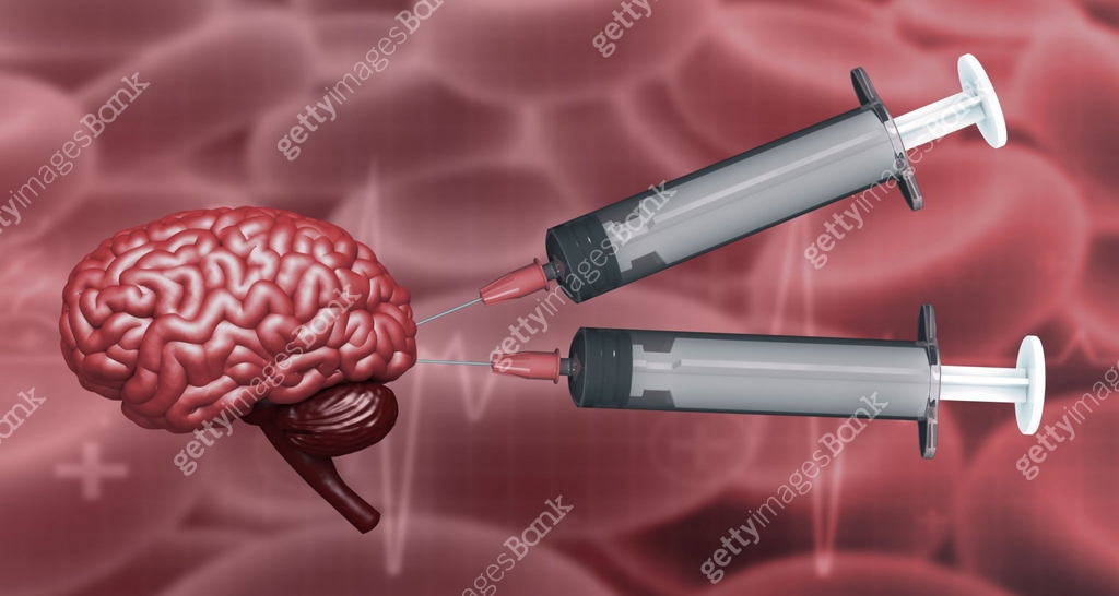 Brain Rot Injection Human brain with injection syringe 이미지 (1584560070) 일러스트, 무료 일러스트, 아이콘 ...