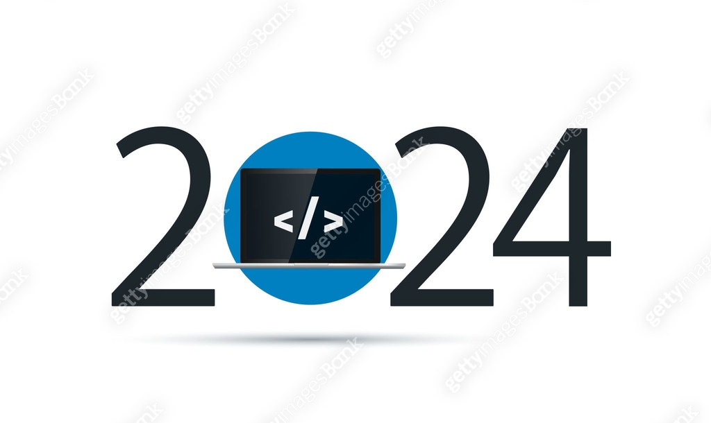 Code 2024 Background year 2024 with laptop and programming code on screen 이미지 (1606766422 ...