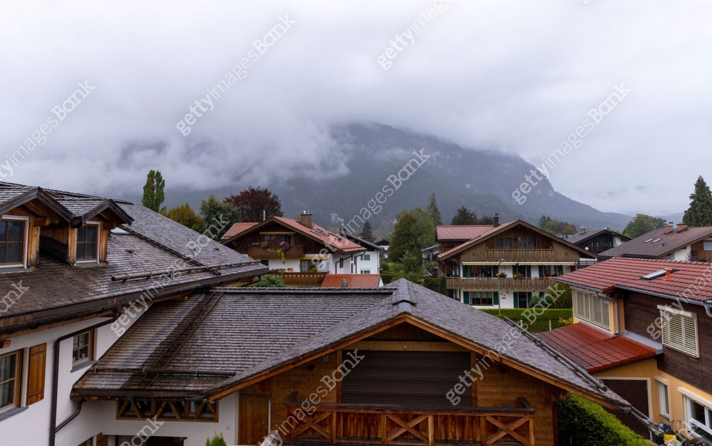 Rooftops in an Alpine Village 이미지 (1573973655) - 게티이미지뱅크
