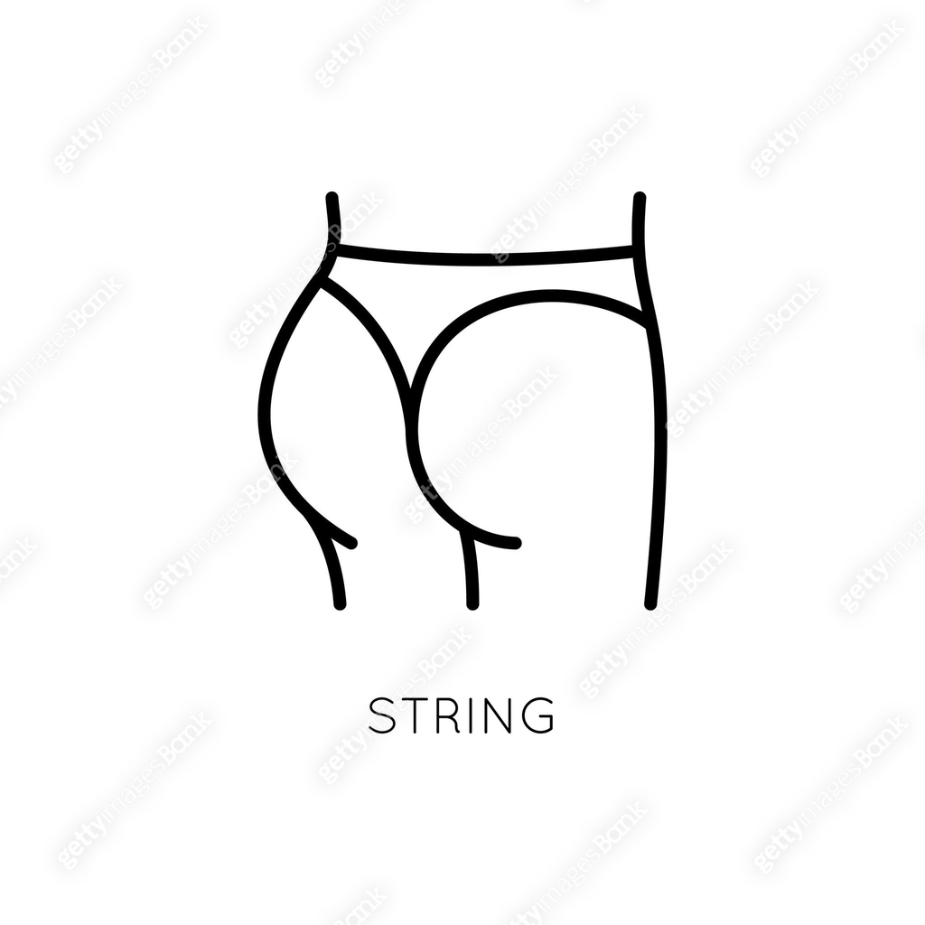 String vector icon. Women's underwear for web design, internet ...