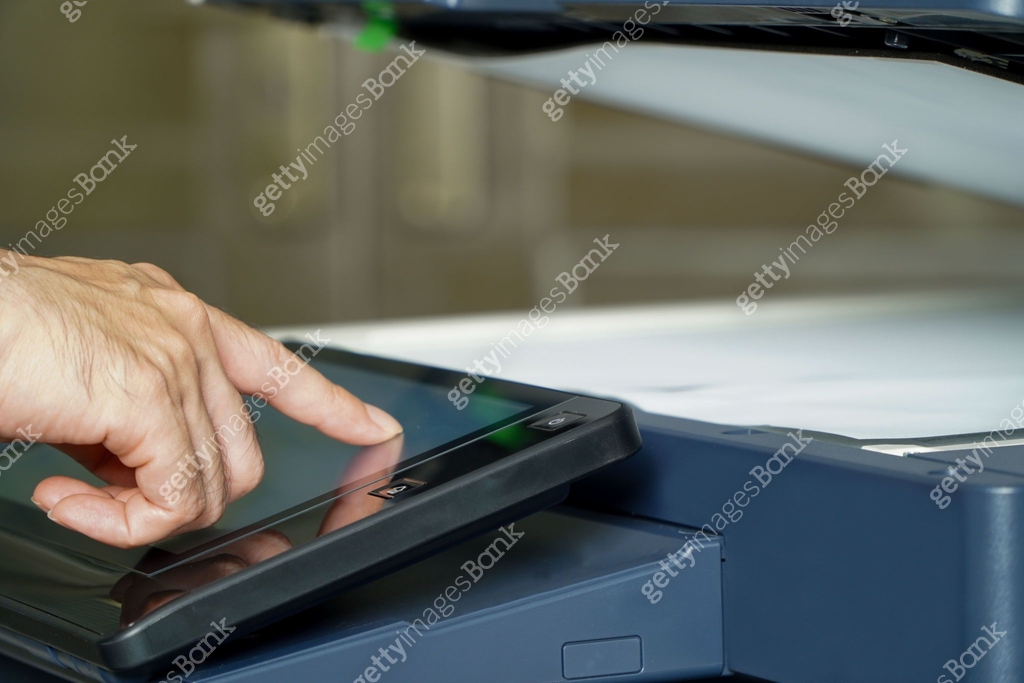 Copy Panel Hand button on printer panel Laser printer, scanner, office, copy ...
