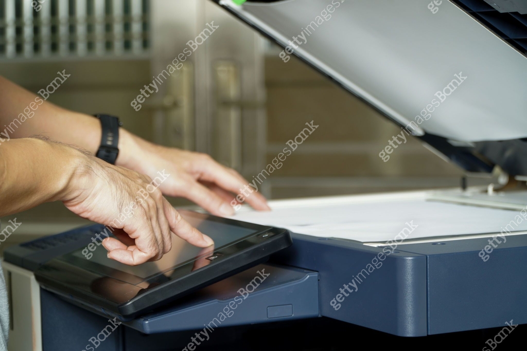 Copy Panel Hand button on printer panel Laser printer, scanner, office, copy ...