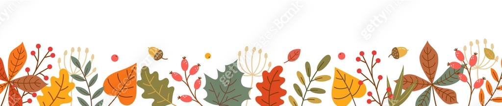 Autumn leaf fall horizontal banner. Thanksgiving and Harvest Day ...