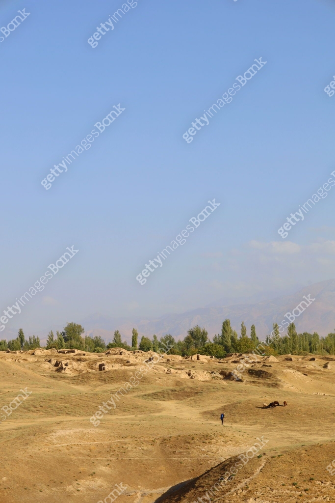 Panjakent View From The Ancient Part With Ruins Of Ancient Panjakent panjakent-view-from-the-ancient-part-with-ruins-of-ancient-panjakent