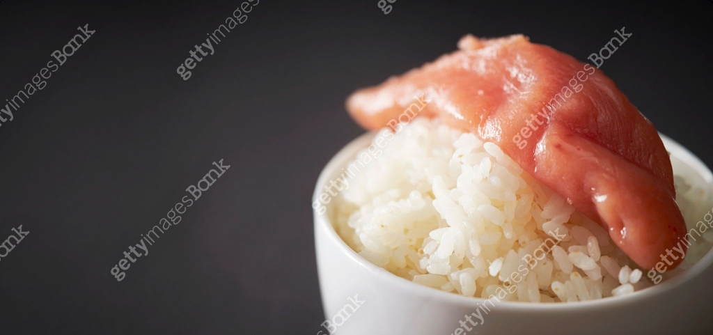 Pollack Roe Fried Rice salted pollack roe with steamed rice 이미지 (1755165438) - 게티이미지뱅크
