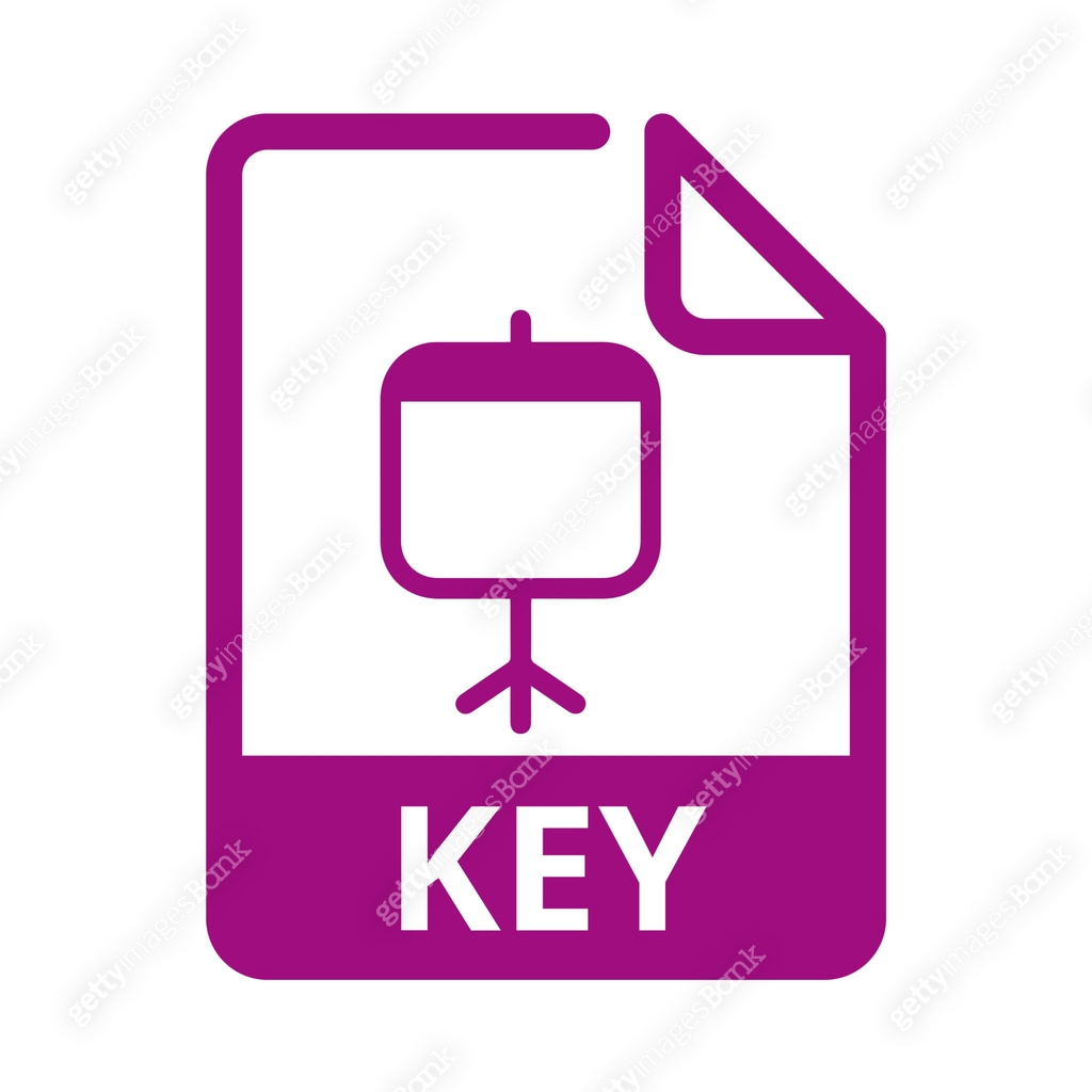 KEY File Icon. Vector File Format. Presentation File Extension Modern ...