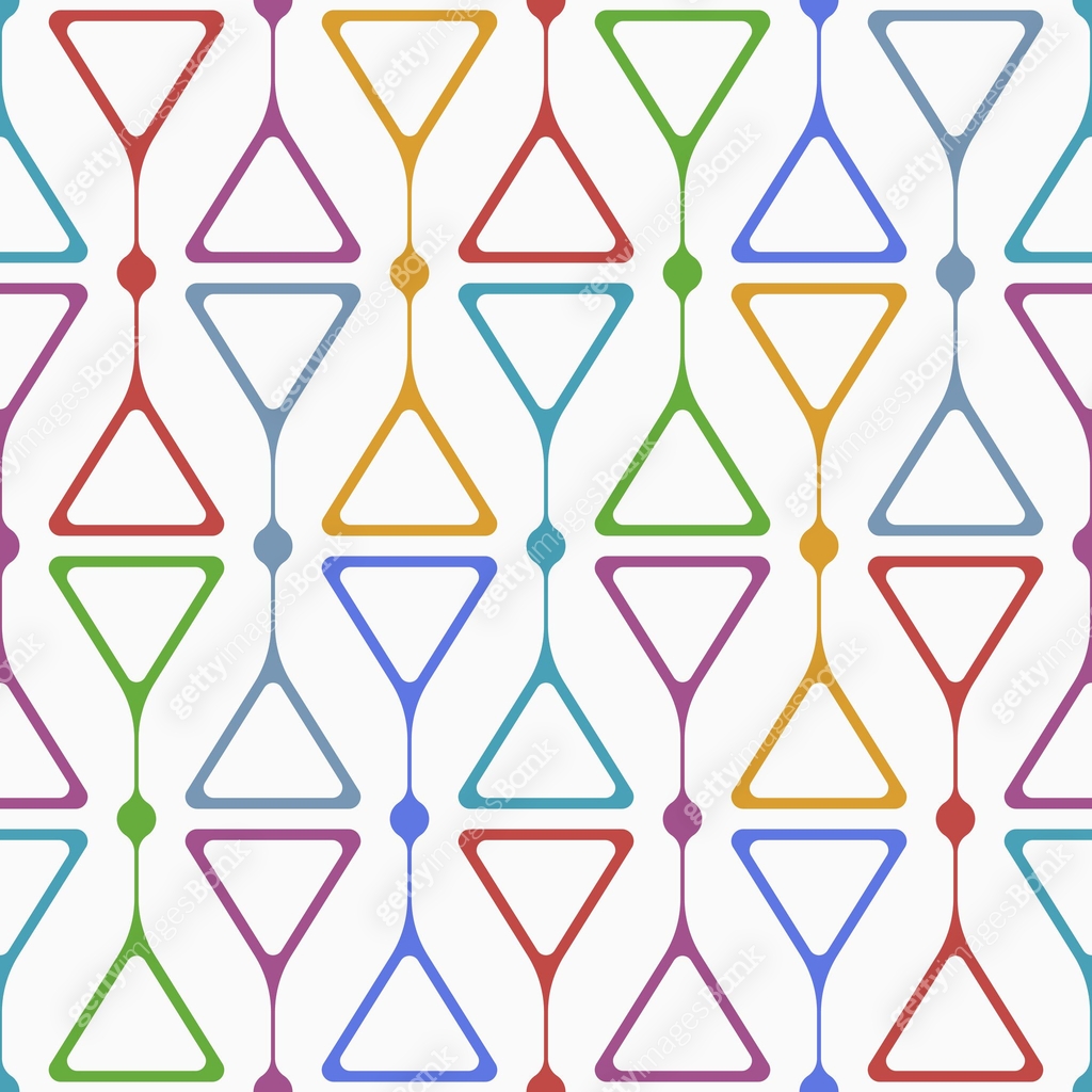 Flated Rounded Edges Triangle Abstract seamless pattern with triangles. Triangles with rounded ...