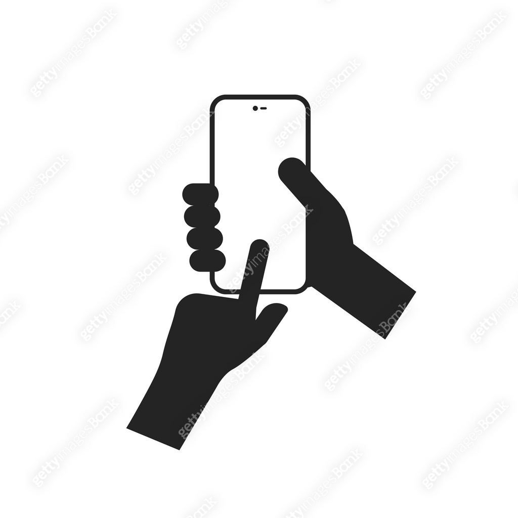 Sign Main Handphone Isolated pictogram icon of man use phone for do not use cellphone ...