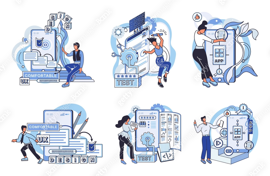 Application testing metaphor. Vector. Software testing, tool that ...