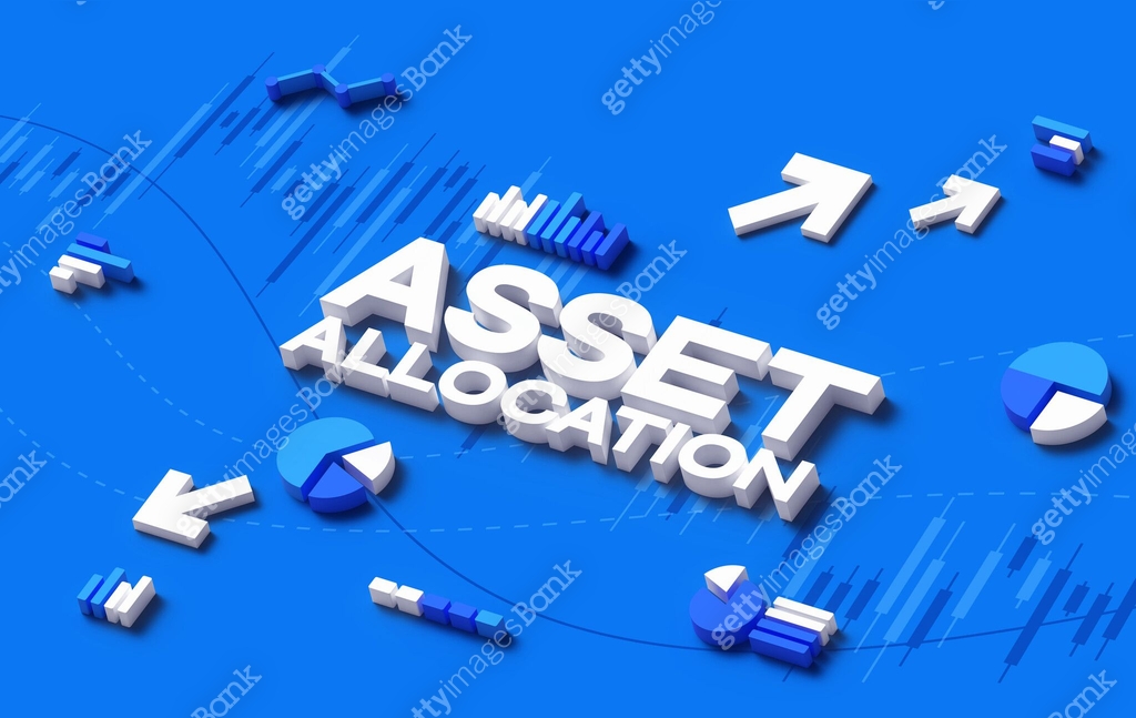 Asset Allocation Stock Investment Chart 3D Background 이미지 (1937806557 ...