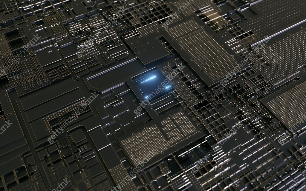 Getty Images Computer Processing 3D rendering abstraction computer processor technology background,big ...