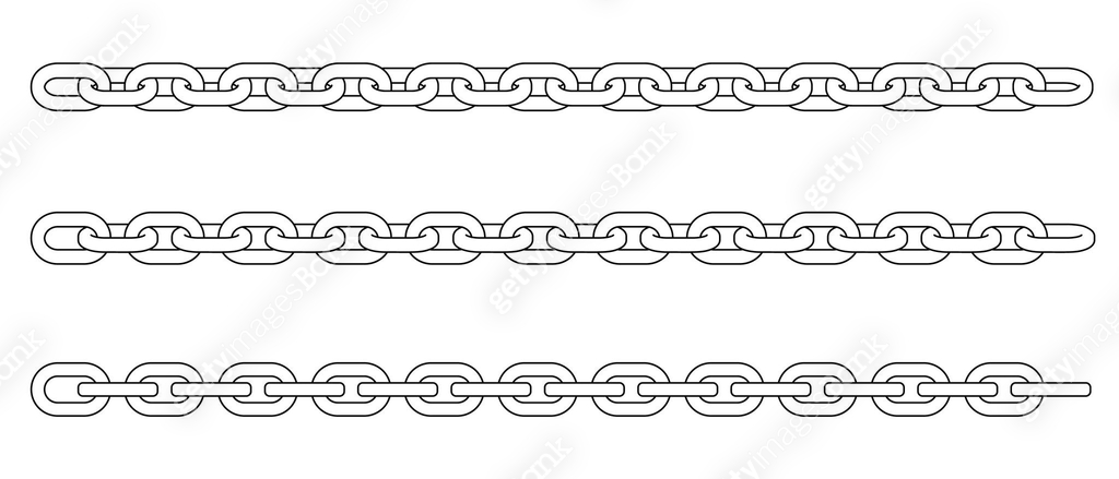 Chain Line Outline Set of chains hand drawn line outline 이미지 (1954670624) 일러스트, 무료 일러스트 ...