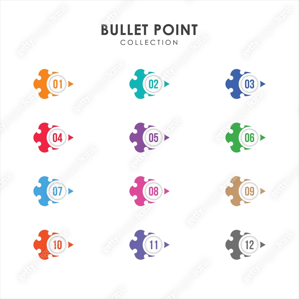 Number bullet points collection vector design 이미지 (2037641662) 일러스트, 무료 ...
