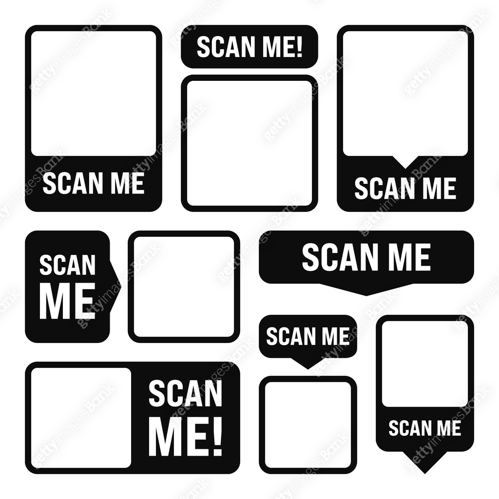 Scan Frank Sticker Scan me blank sticker. Online payment. Special offer sale stickers ...