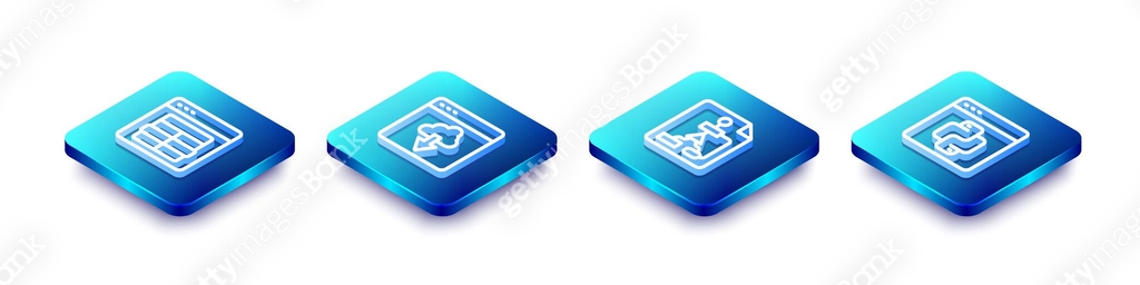 Set Isometric line MySQL code, Cloud technology data transfer ...