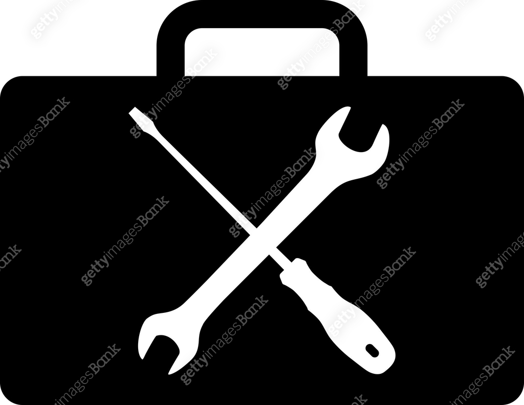 Silhouette of Repair Kit Icon in Flat Style. Vector Illustration. 이미지 ...