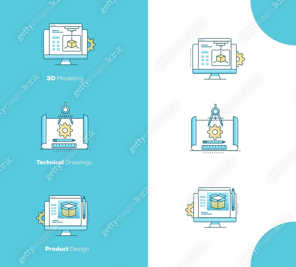 Illustrations for Product Design, Technical Drawings, and 3D Modeling ...