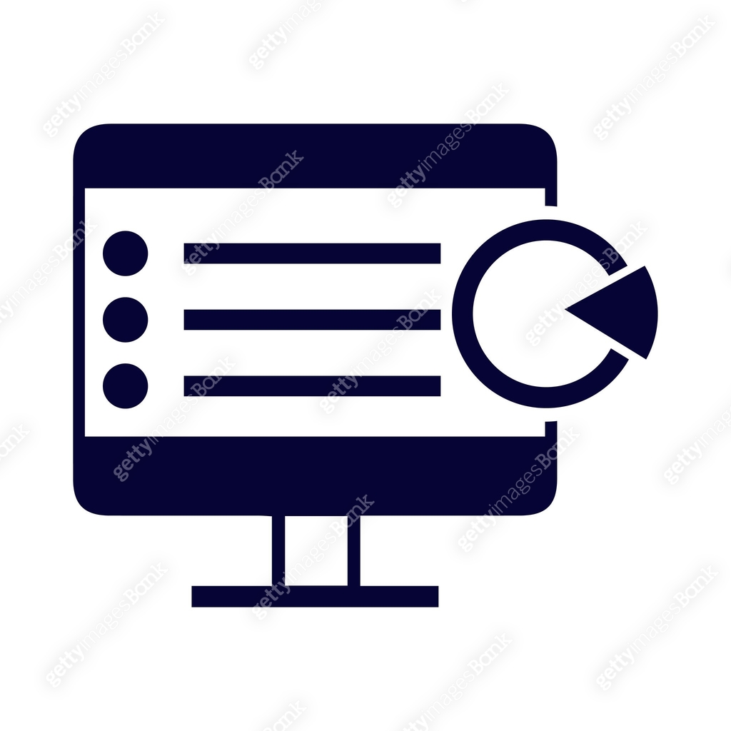 Computer, monitor, Analytics, grow, business grow, chart, pie chart ...